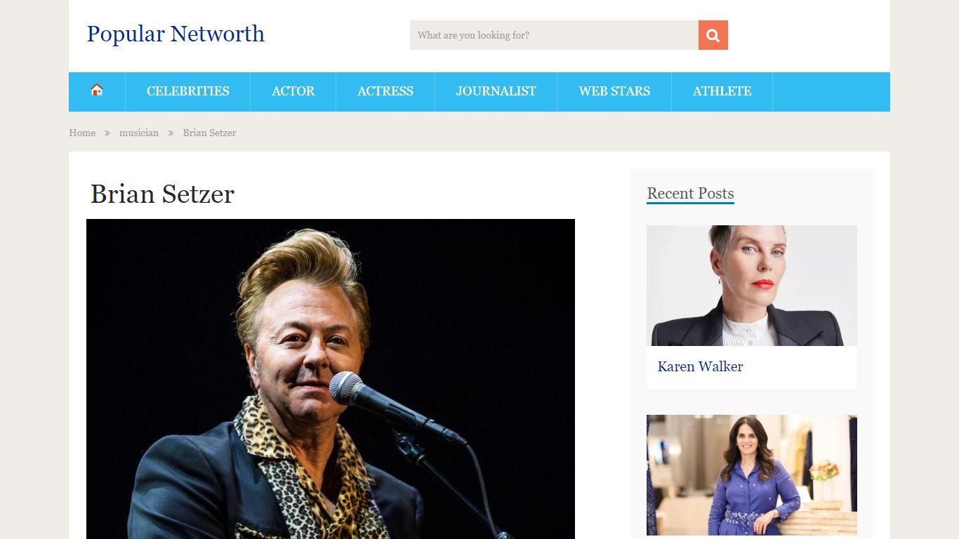 Brian Setzer - Net Worth, Salary, Age, Height, Weight, Bio, Family, Career